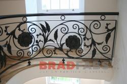 Bradfabs fabricated this high quality mild steel, powder coated ornate balustrade
