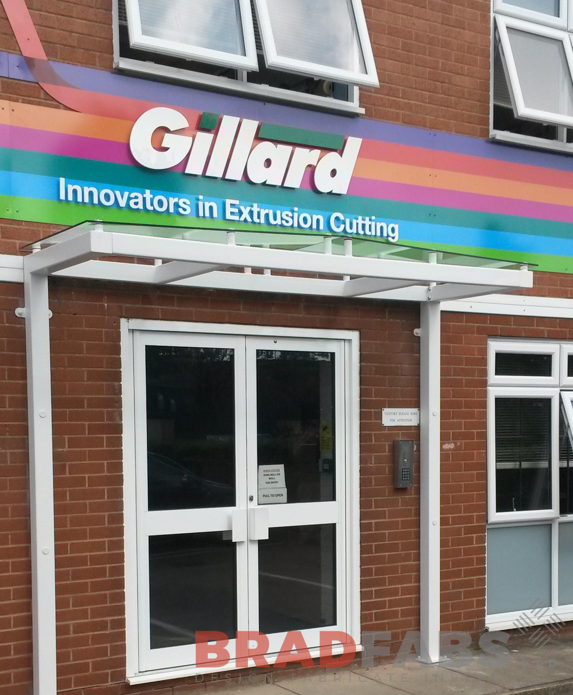 Improve the look of your business entrance with a Bradfabs Canopy