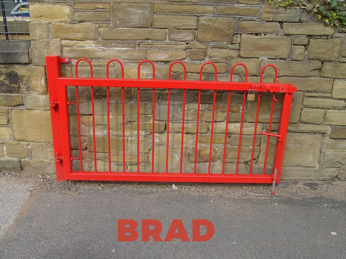 Primary School red small metal gate