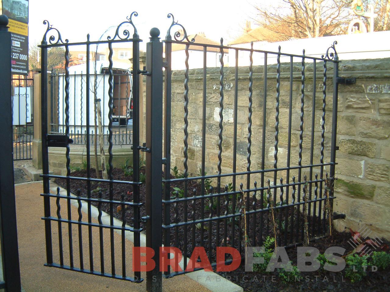 Wavy garden metal gates by Bradfabs