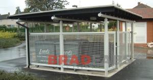 Bradfabs fabricated steel bin stores in bradford, Steel bin stores fabricated in west yorkshire, Weather protection bin stores installed in leeds by bradfabs
