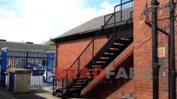 Full compliant to Building Regulations School Access Escape Route Stairs