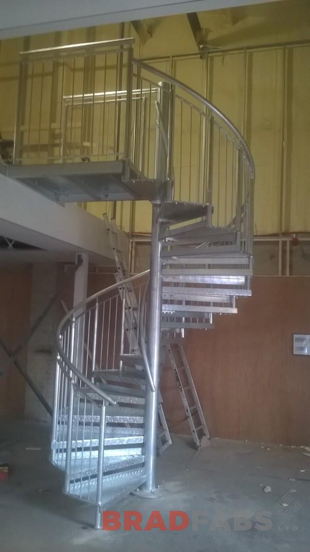 steel staircase fabricated by bradfabs, staircase installed in bradford, staircase installed in Sheffield, steel starcase custom made and installed by bradfabs