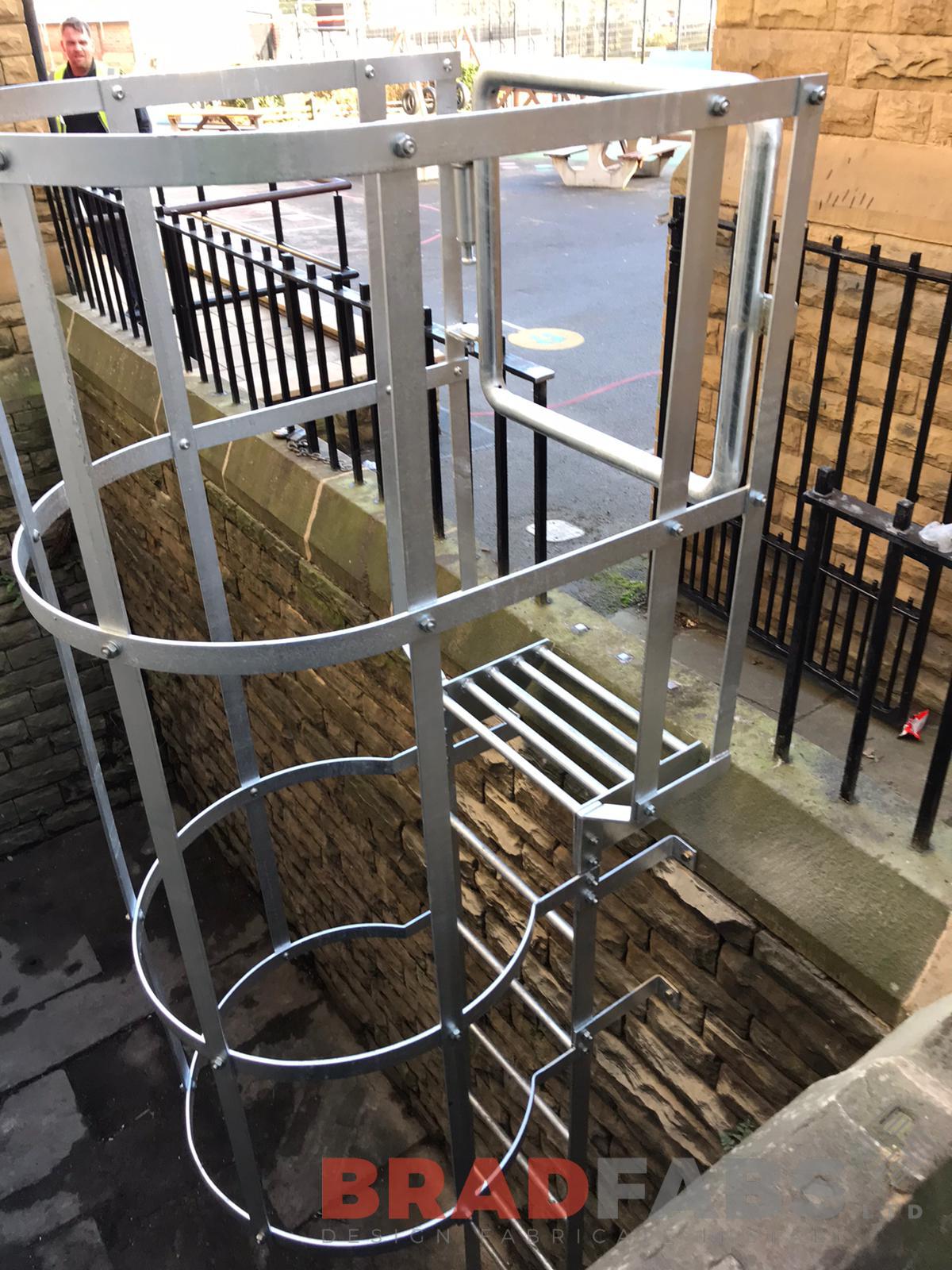 mild steel and galvanised bespoke cat ladder by Bradfabs Ltd 