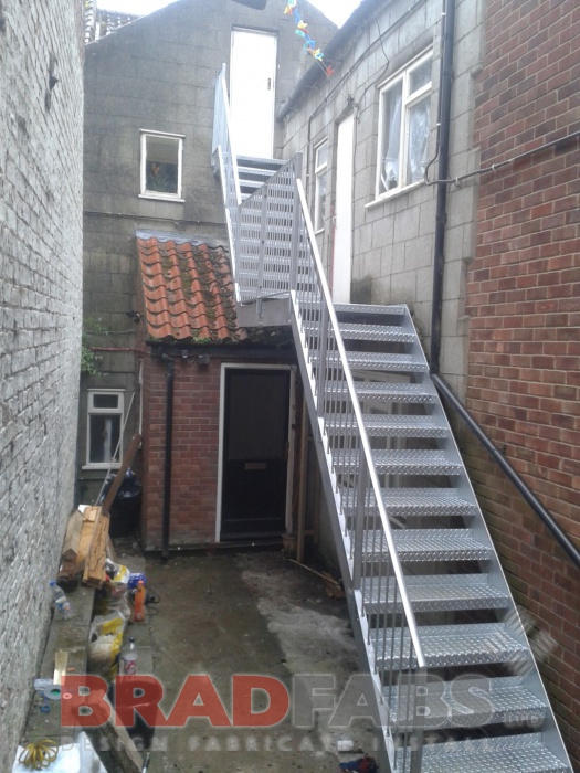 Steel Staircase with balustrade