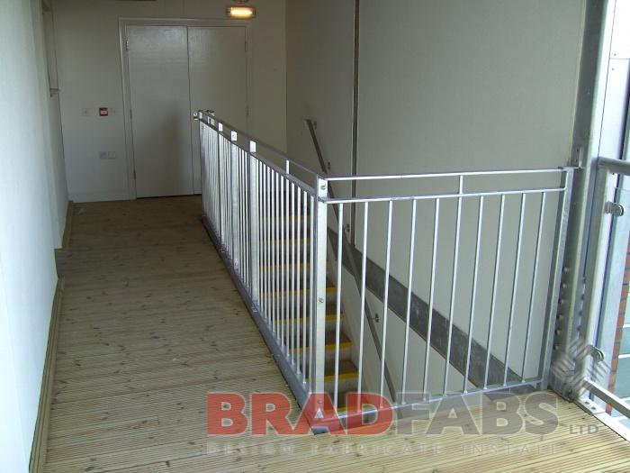 Emergency exit railings by Bradfabs