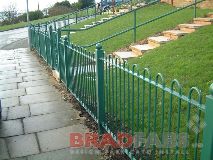 School railings installed by Bradfabs