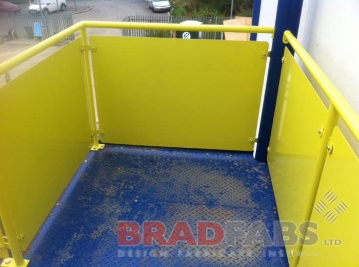 Unique designed fire escape installed by Bradfabs