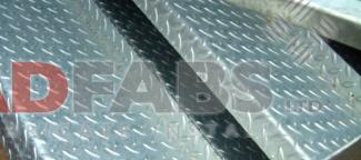 steel checkerplate durbar tread in stock by Bradfabs