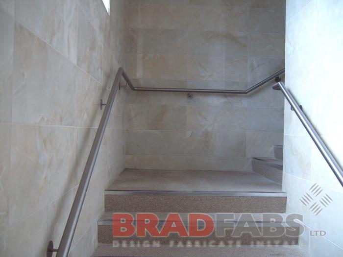 Commerical property wall mounted handrail by bradfabs