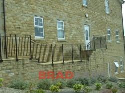Solid vertical bar railings by Bradfabs