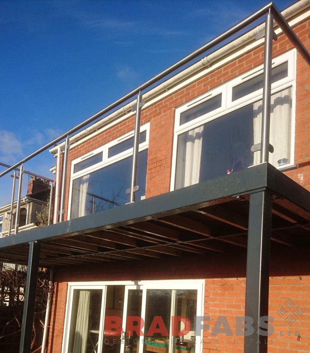 Sleek modern balcony