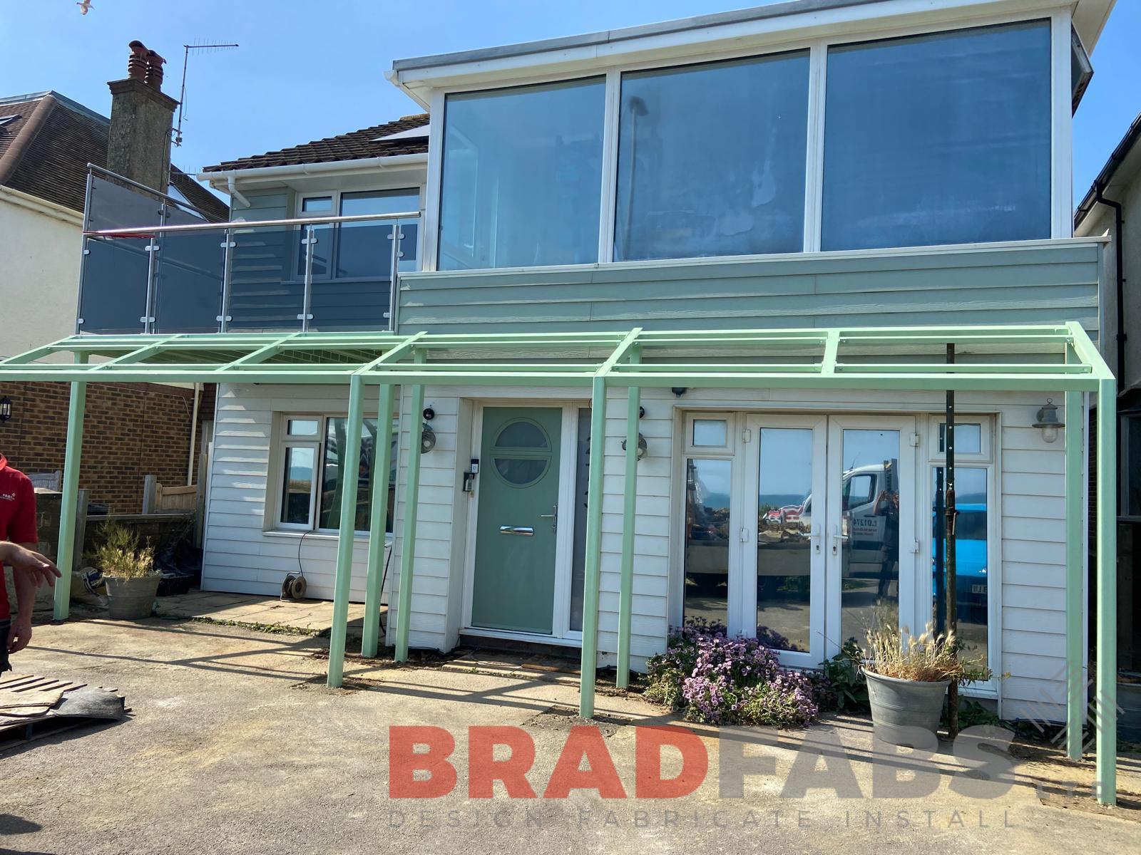 Bespoke balcony and canopy by bradfabs