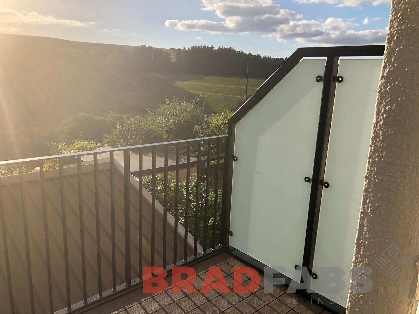 Steel Balcony with Privacy Glass – Supply & Installation