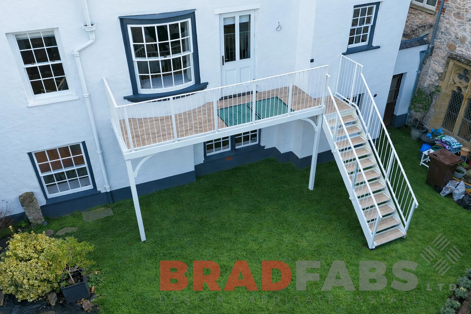 Cottage Balcony with Staircase in Topsham