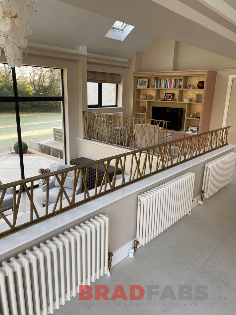 Internal decorative balustrade by Bradfabs for a domestic property 