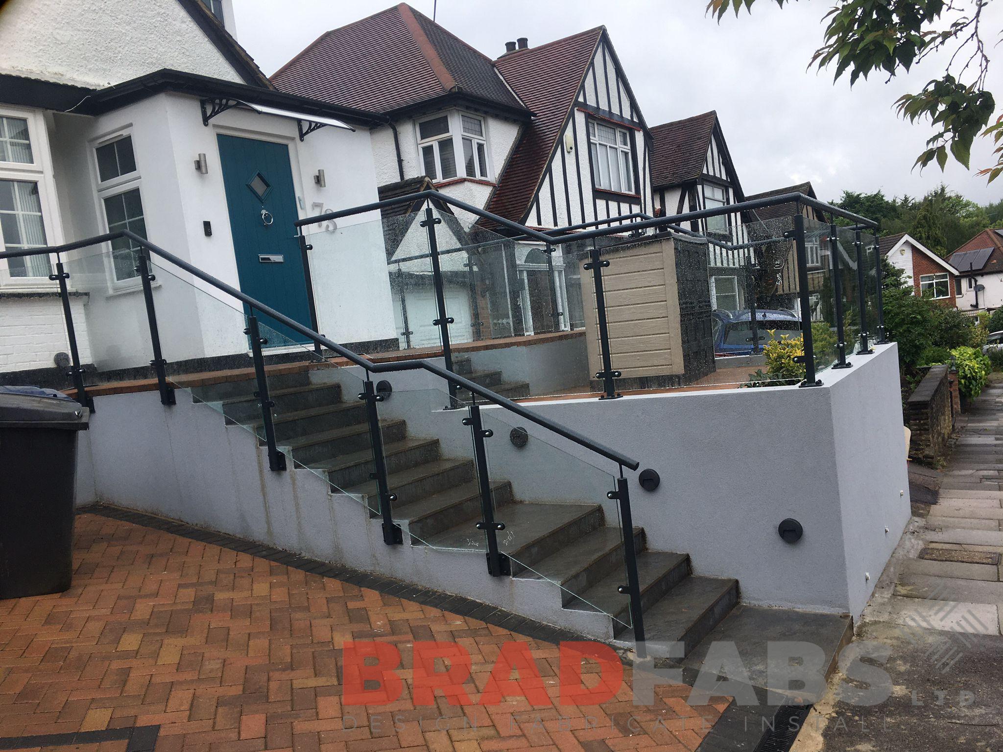 Balustrade by bradfabs, glass infill panel balustrade for a domestic property 