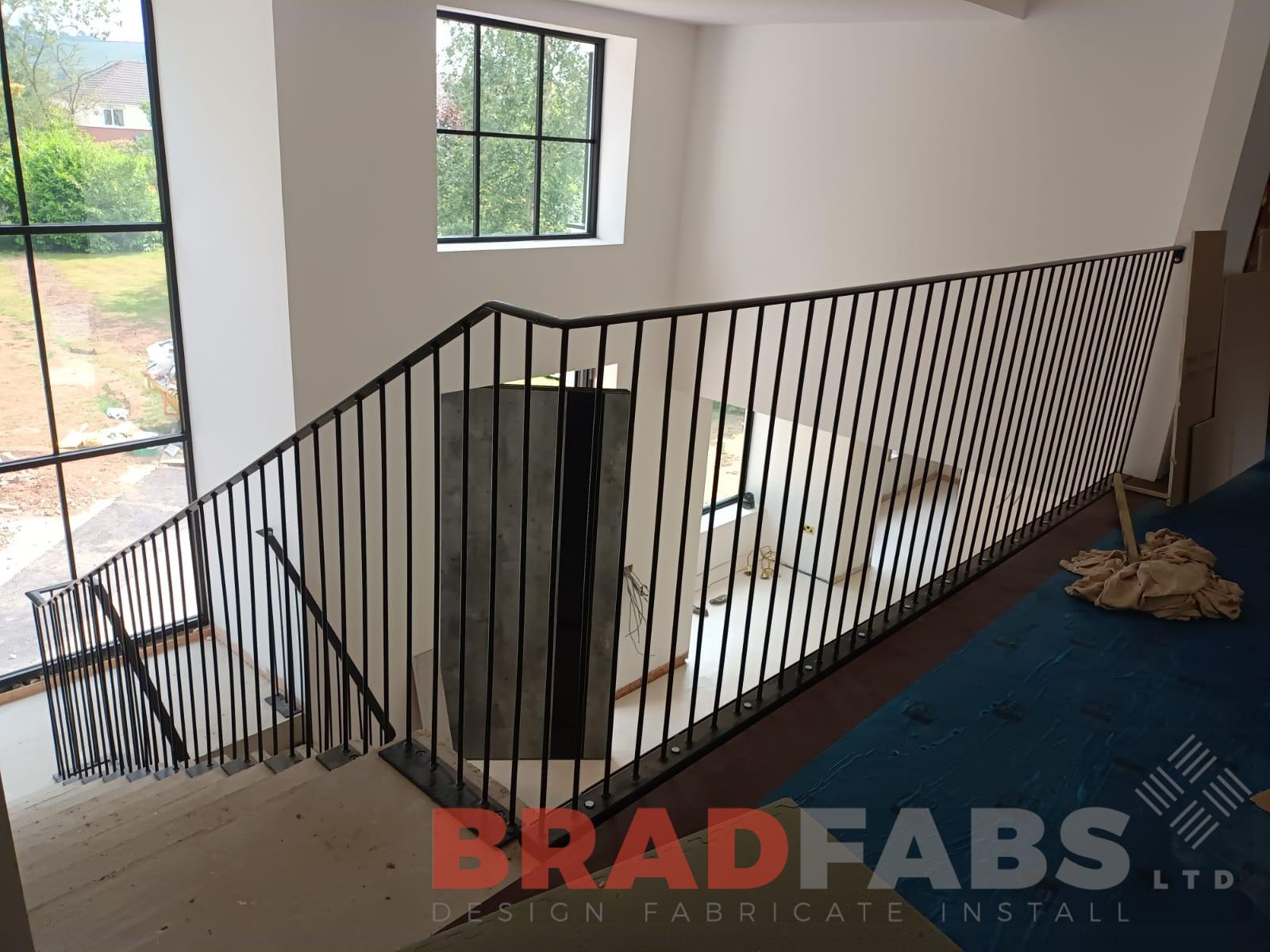 Bradfabs, vertical bar balustrade, steel balustrade