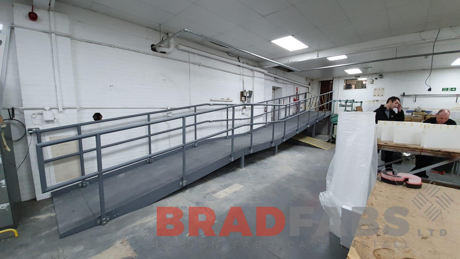 Metal galvanised access ramp by Bradfabs