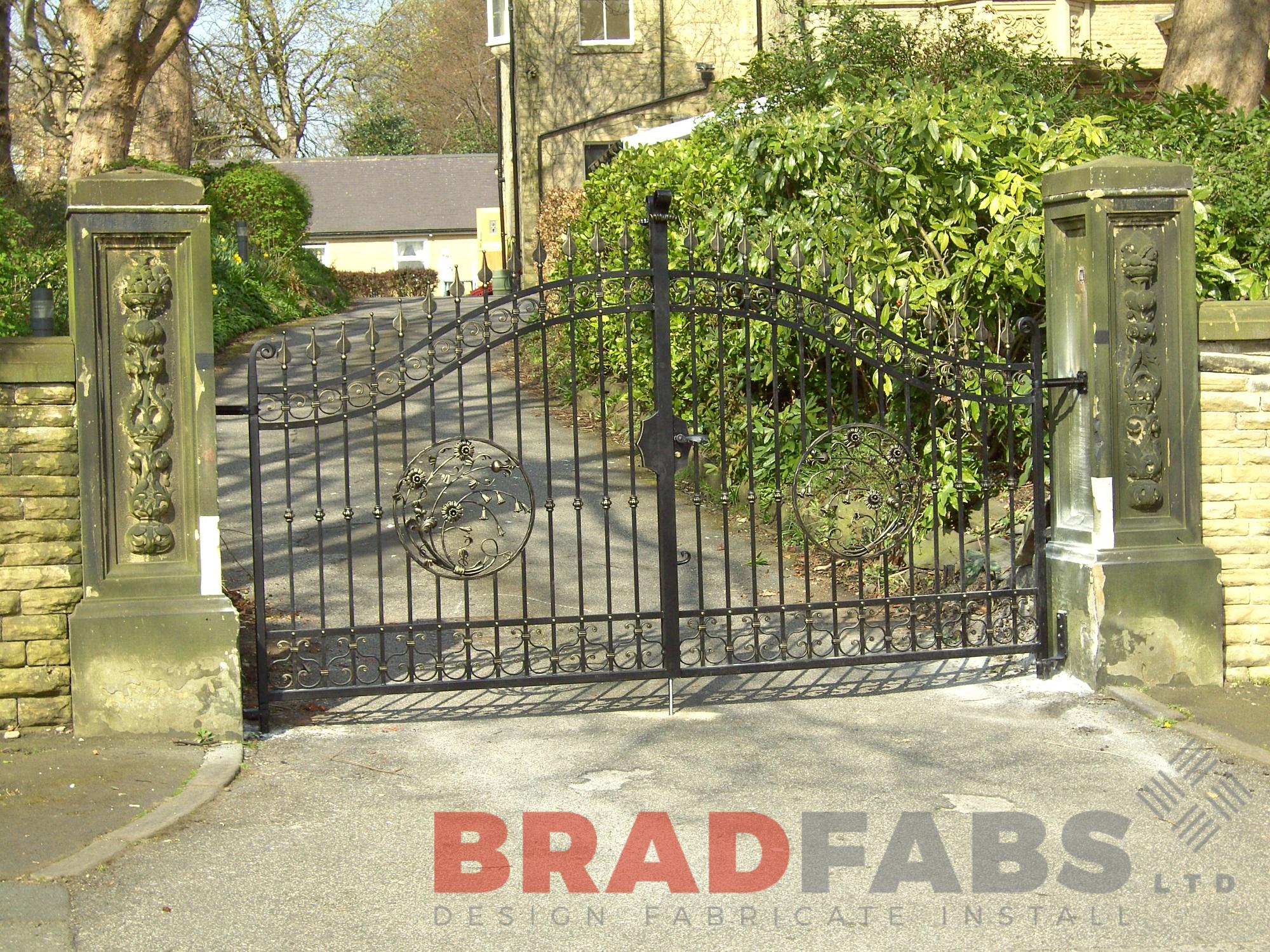 Ornate metal gate 