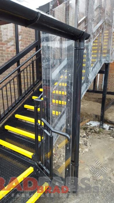 Bradfabs manufactured and installed this steel fire escape for a commercial property