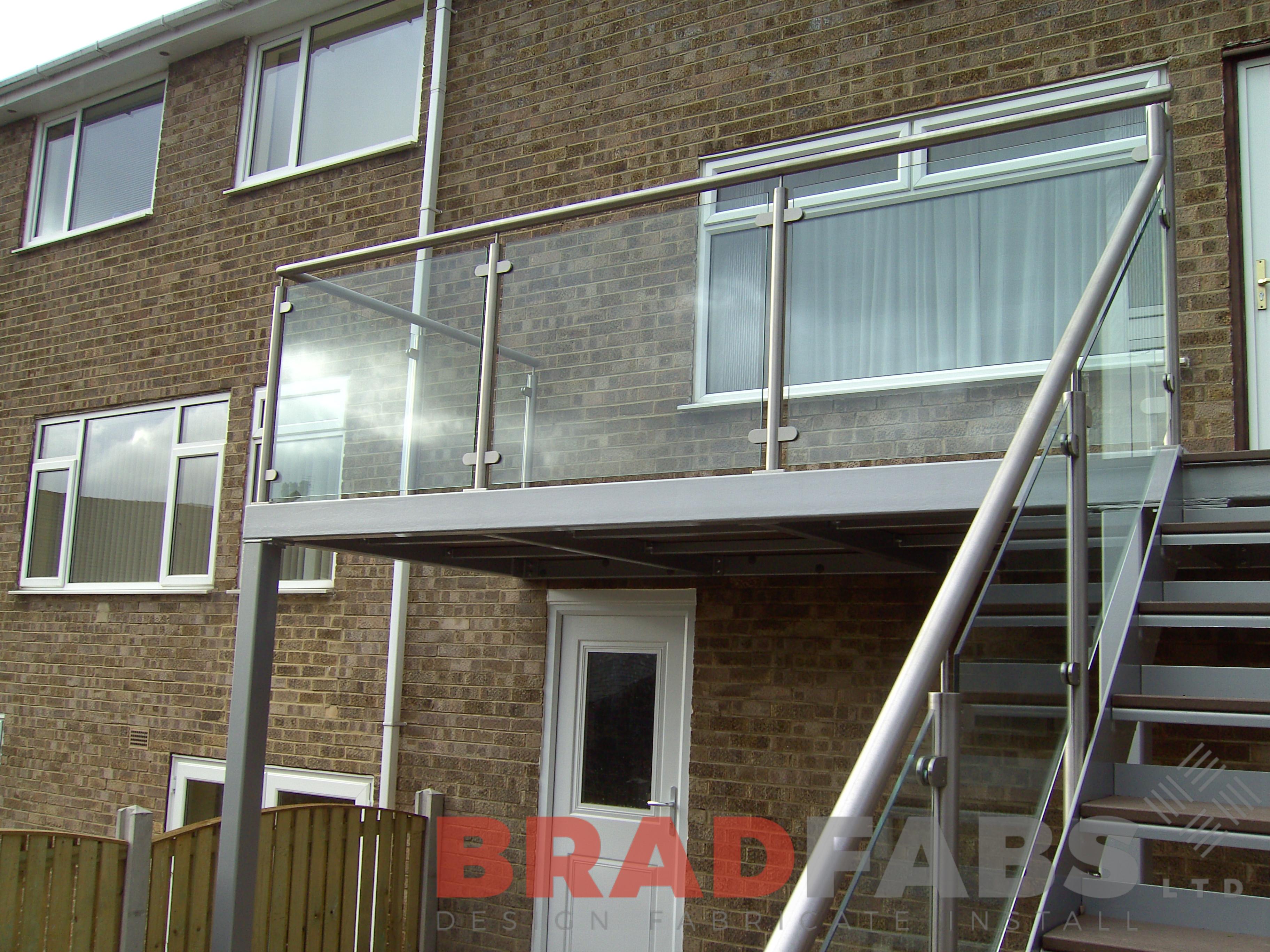 Balcony and Staircase combination.