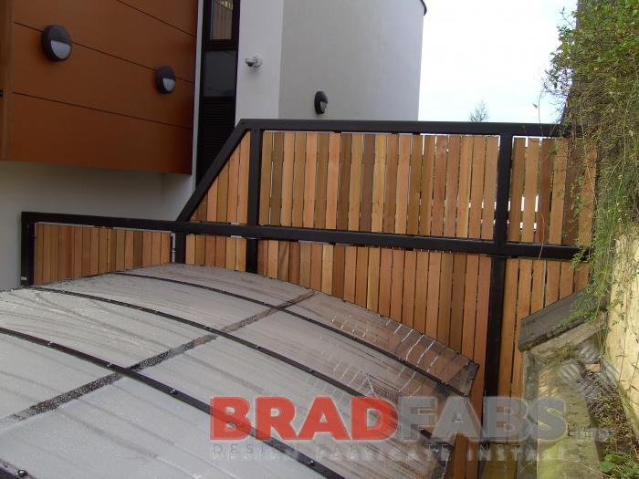 Bradfabs fabricated the steel frames which is uses to secure the timber