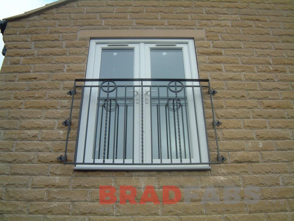 Steel and glass balconette, Steel and glass juliet balcony, Balconette  custom made, Bespoke design from Bradfabs