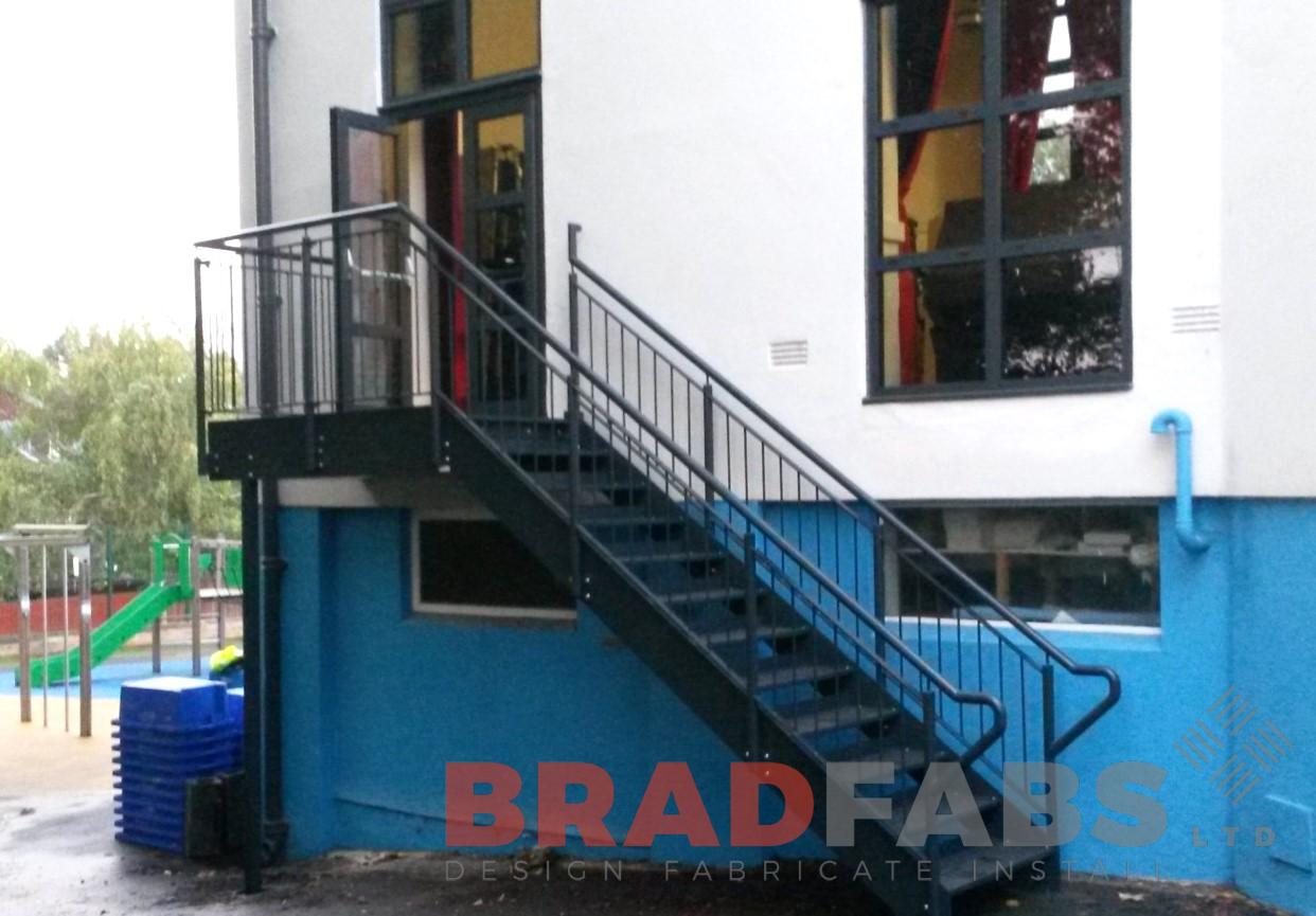Bespoke Fire Escape Staircase by Bradfabs