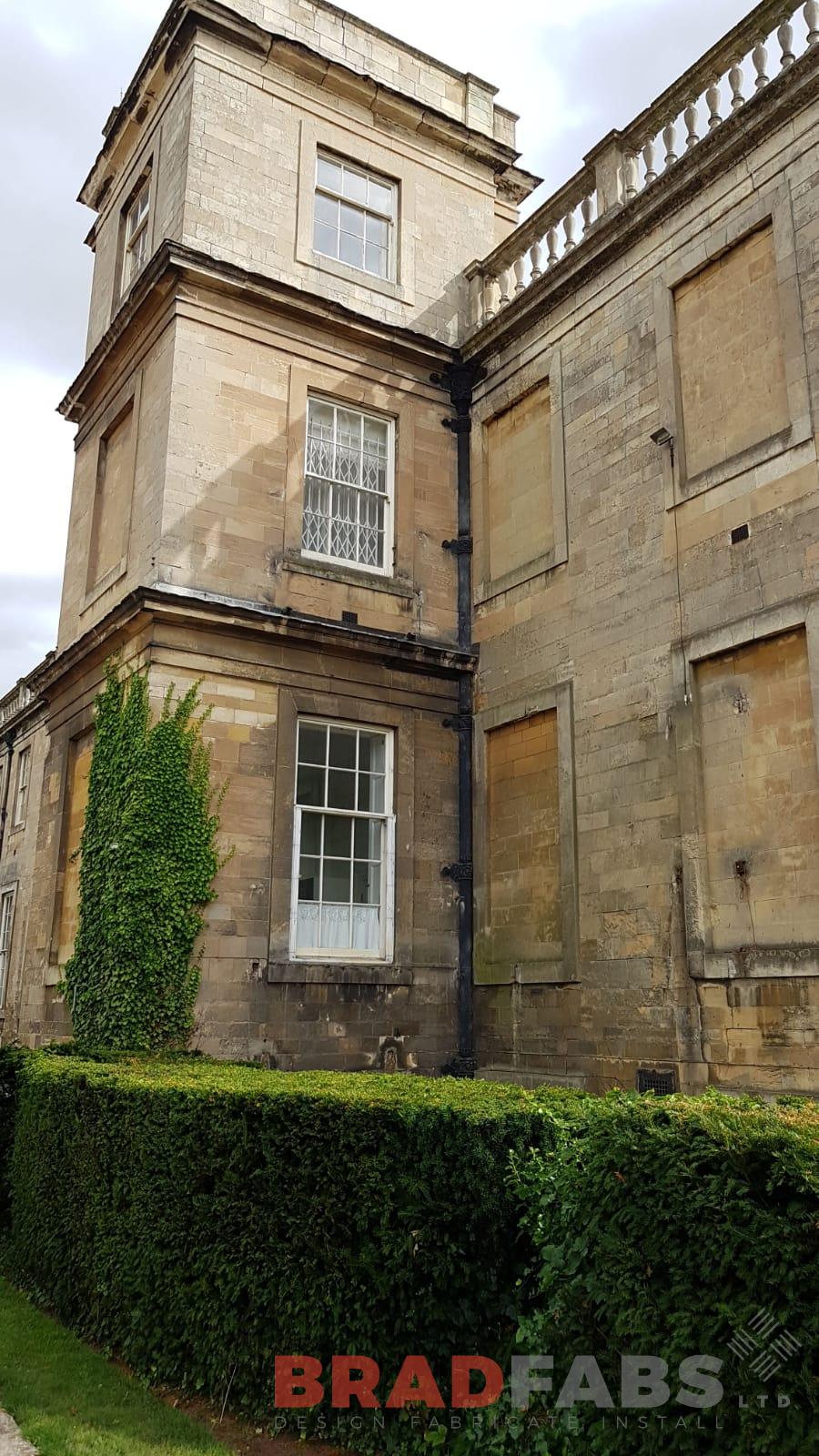 Before Bradfabs LTD UK added the straight fire escape to the beautiful stately home 