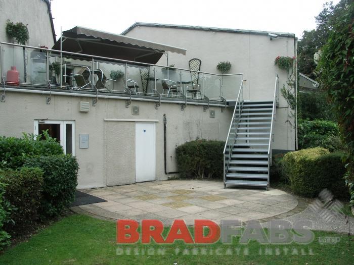 Stainless Steel And Glass Staircases Fabricated In Bradford