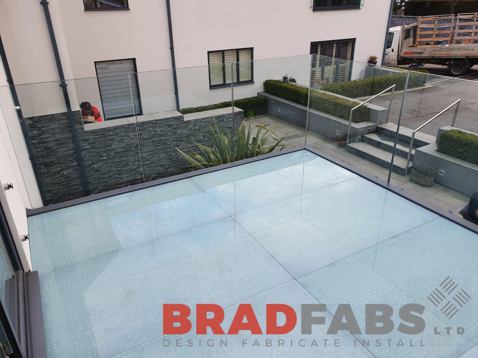 Bespoke, balcony, glass floor, steel fabricators