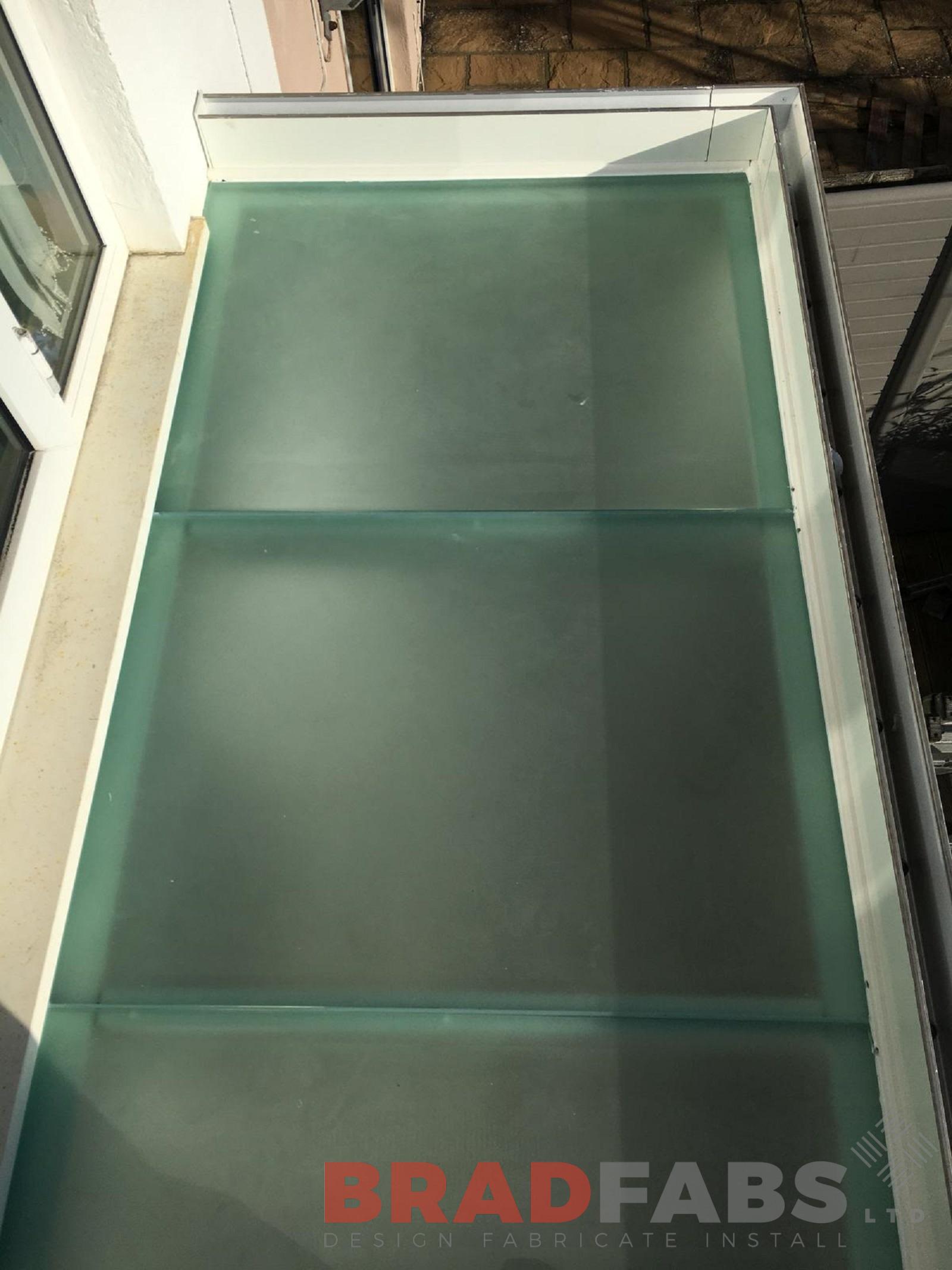 Solid opaque glass floor by Bradfabs  