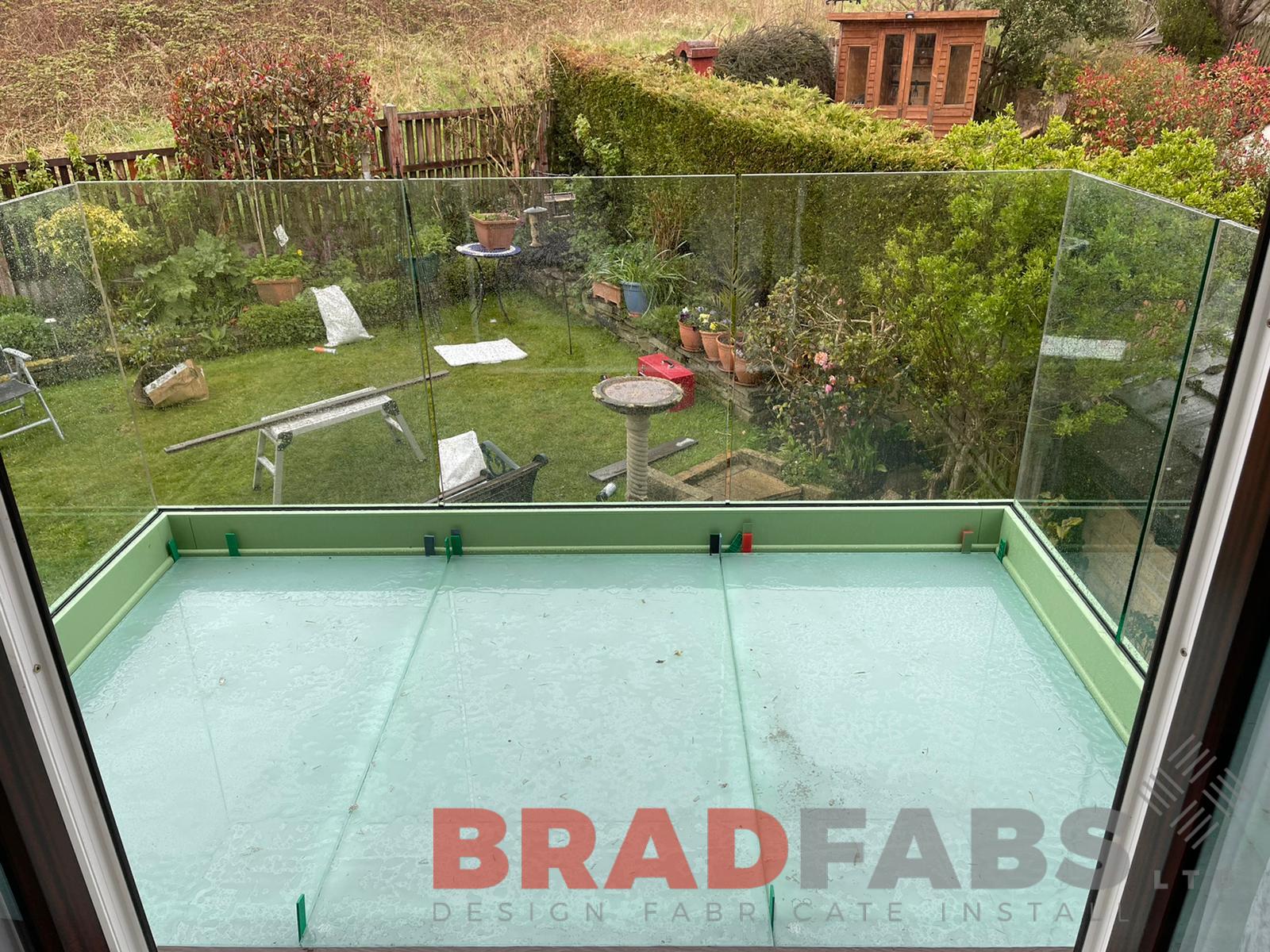 Glass floor for a balcony, bradfabs bespoke design 