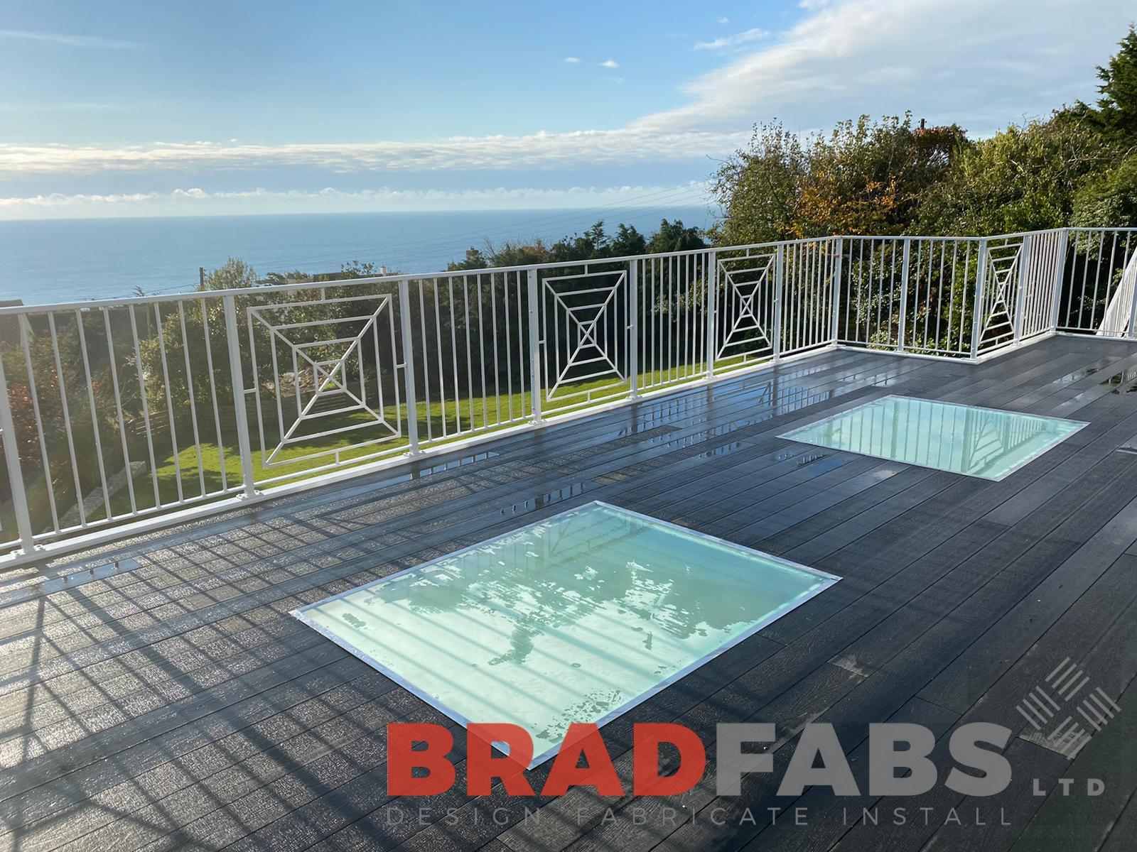 Bradfabs, bespoke glass floor, balcony glass floor 