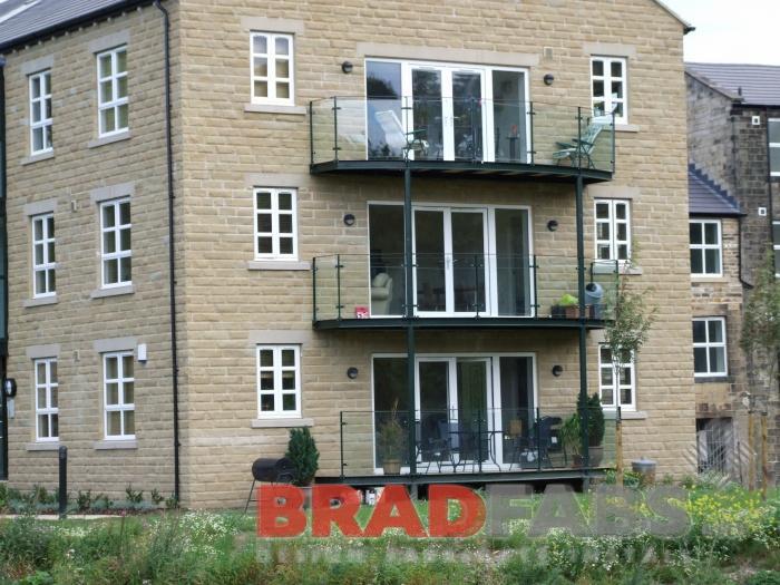 BRADFABS made these steel and glass balconies. UK