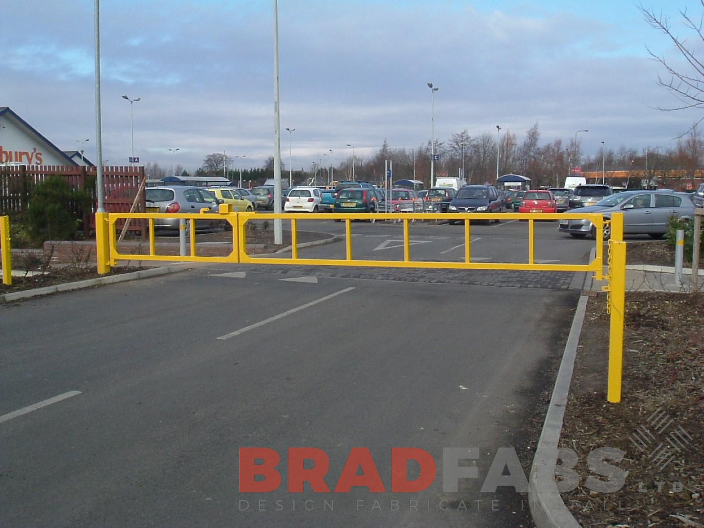 high visibility barrier provided by Bradfabs