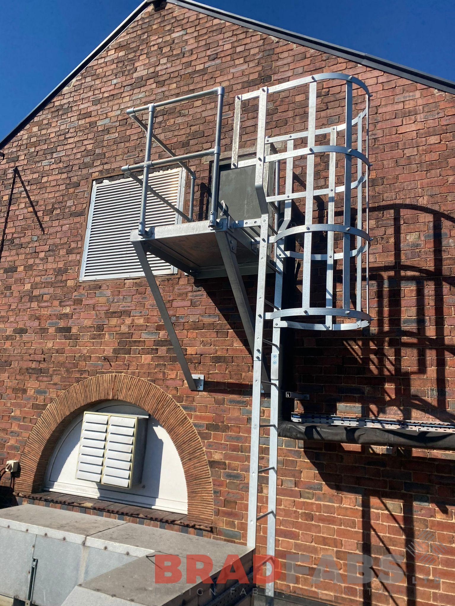 Cat ladder, bradfabs steel fabricated cat ladder, 