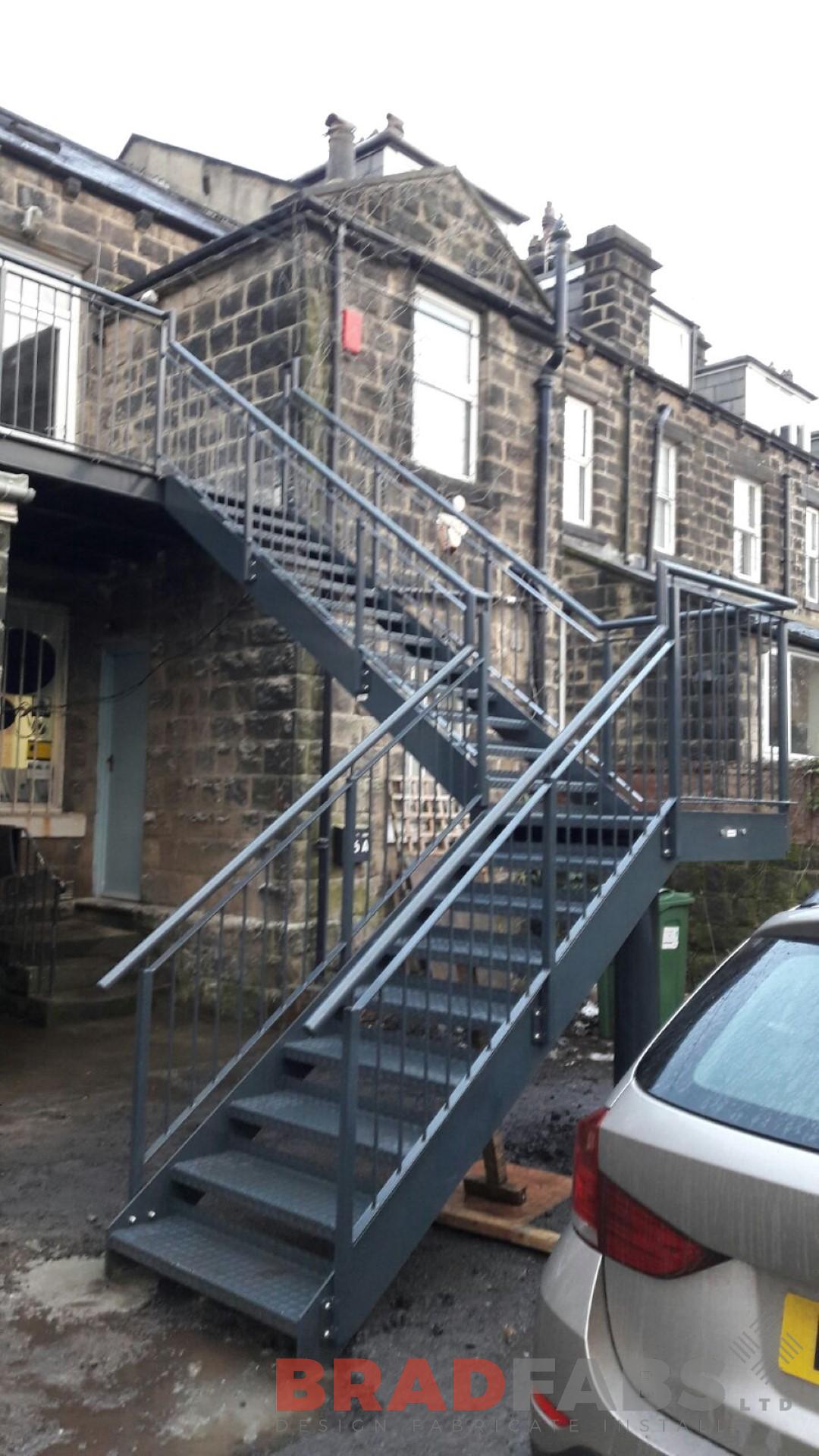 Dog Leg Fire Escape with Landings