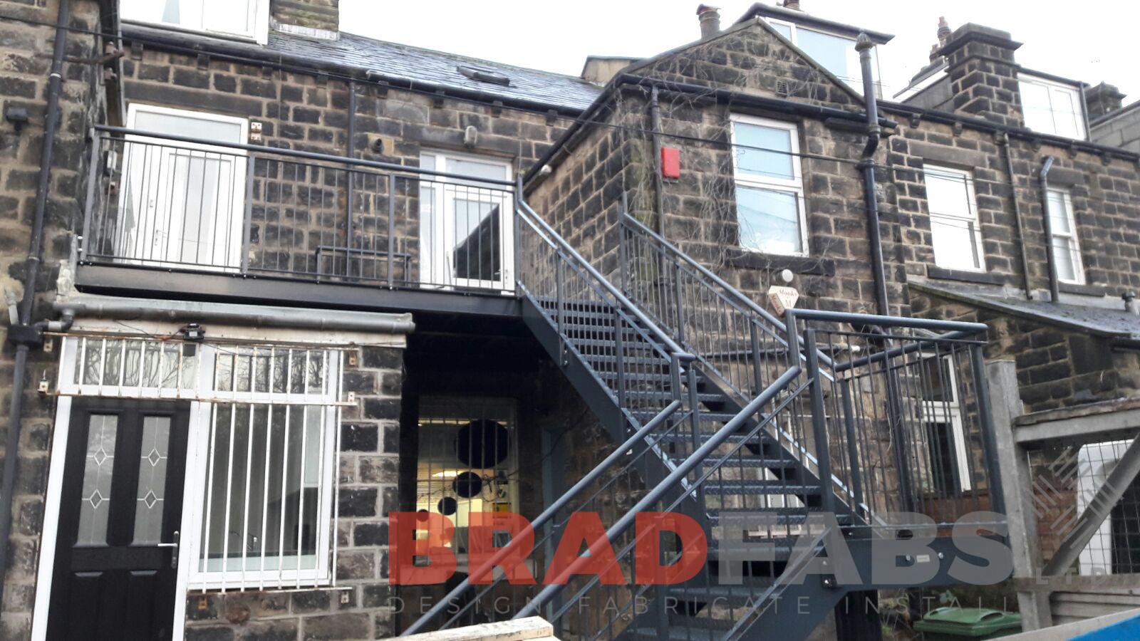 Dog Leg Fire Escape with Landings