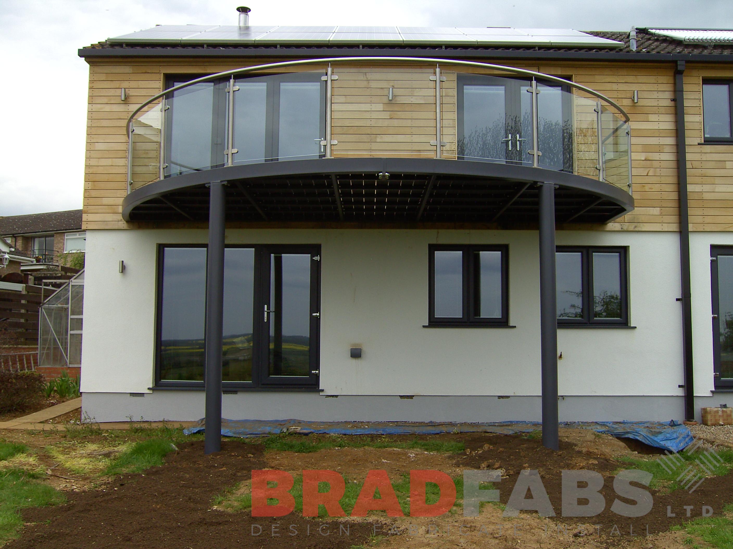 BRADFABS made this balcony for a new build in the Lake District