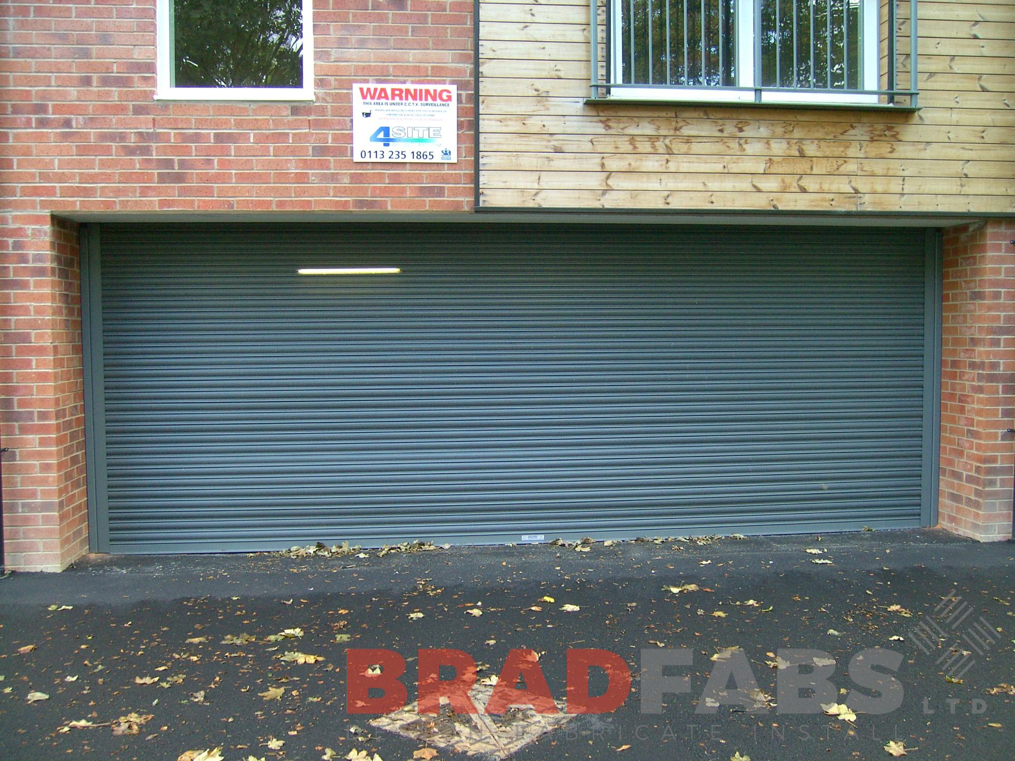 roller shutter doors fabricated in bradford, steel roller shutter doors fabricated in leeds, fob controlled roller shutter doors fabricated by bradfabs, security roller shutter doors