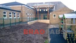 School railings installed by Bradfabs