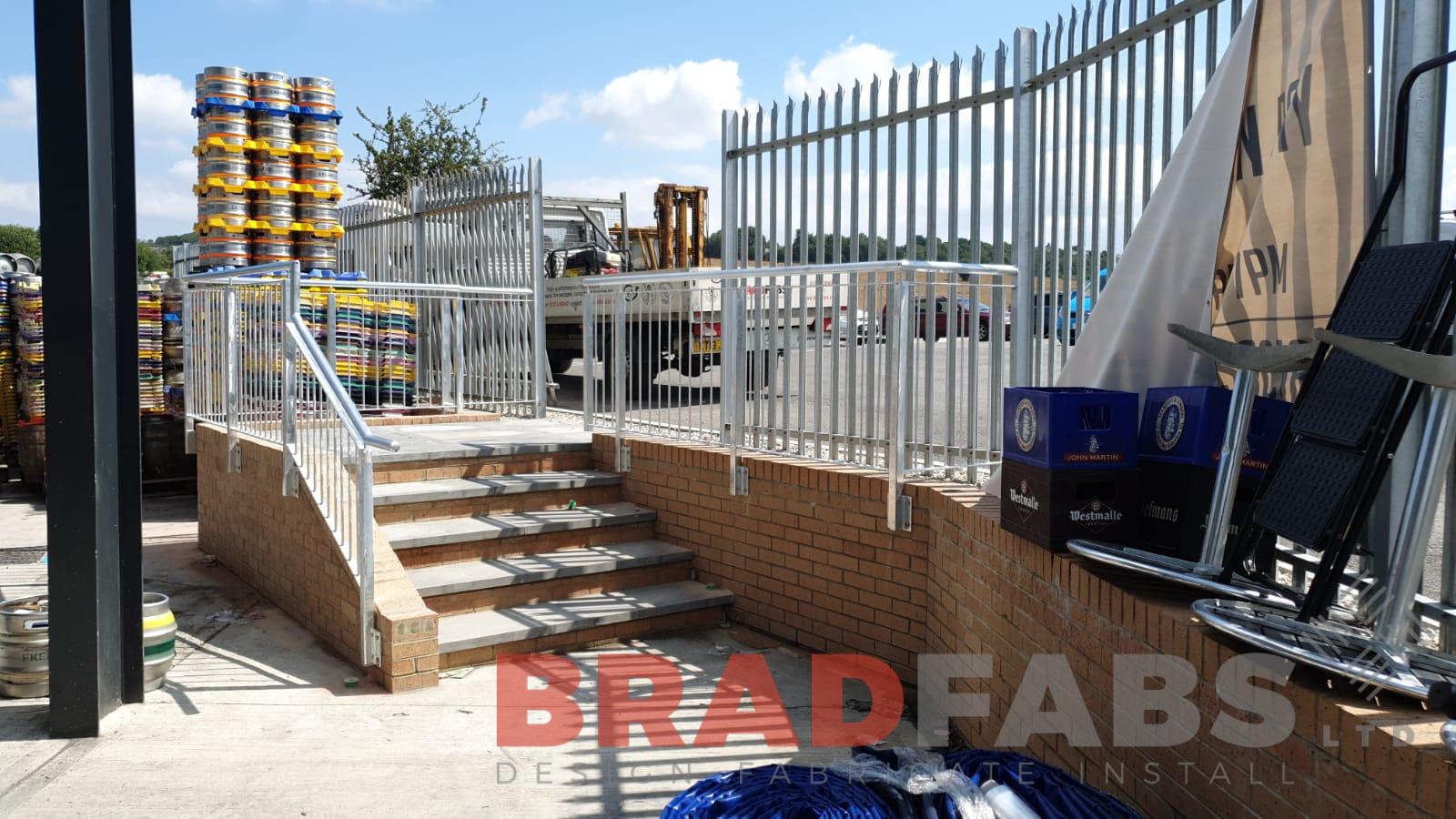 Bespoke mild steel railings for a local brewery with by Bradfabs Ltd  