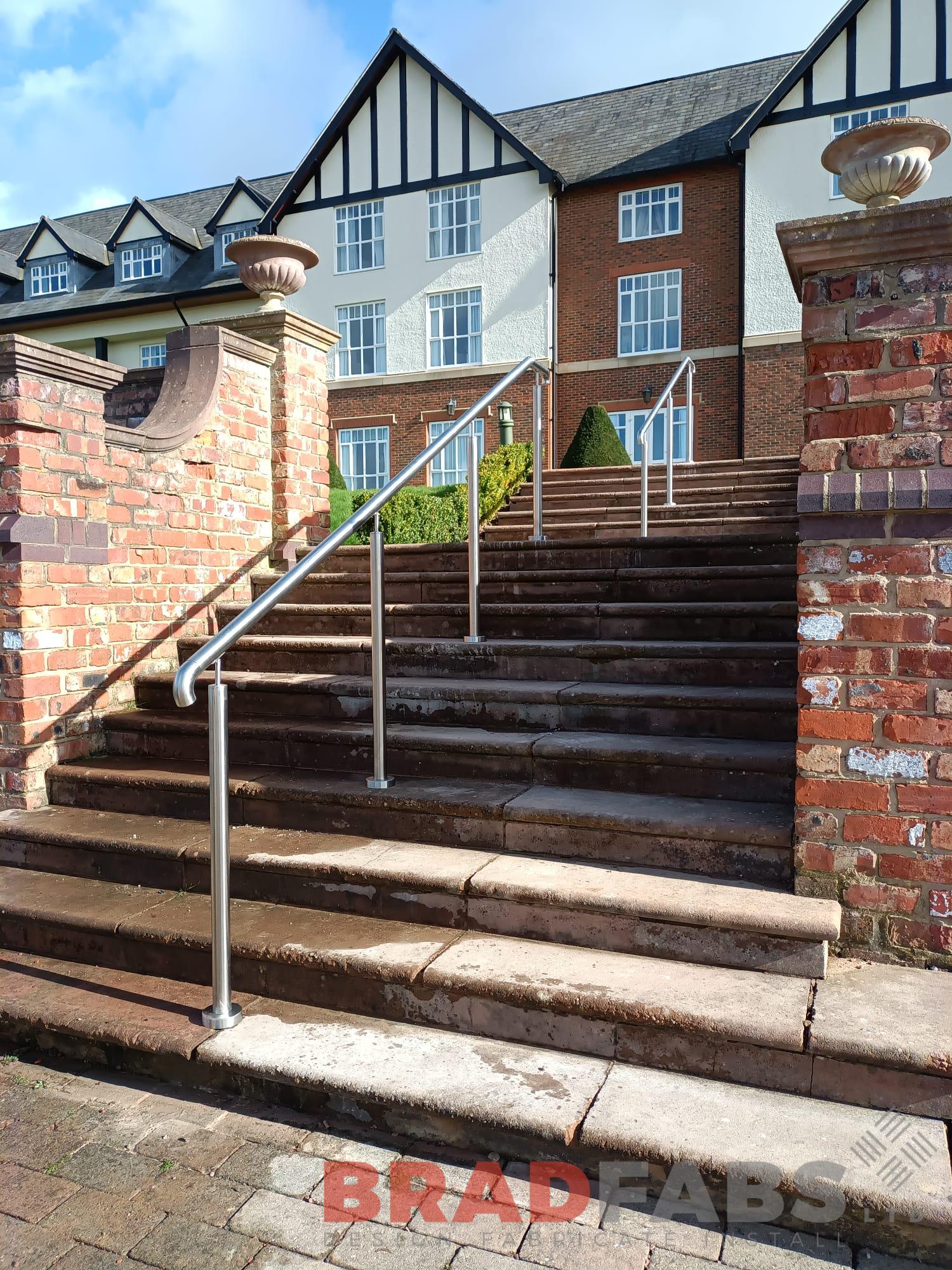 Seven sets of Stainless steel railing for a park by bradfabs 