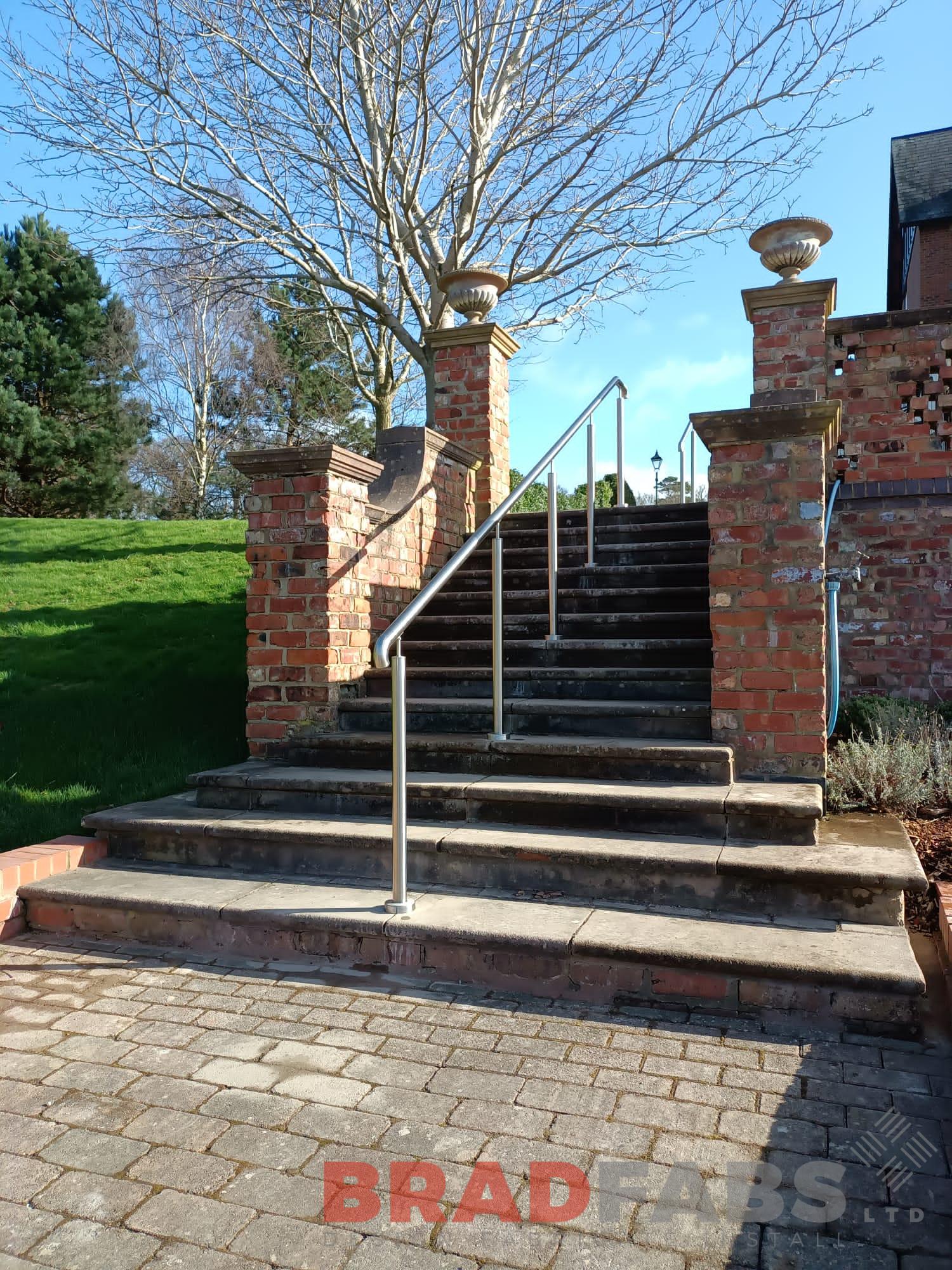 Seven sets of Stainless steel railing for a park by bradfabs 