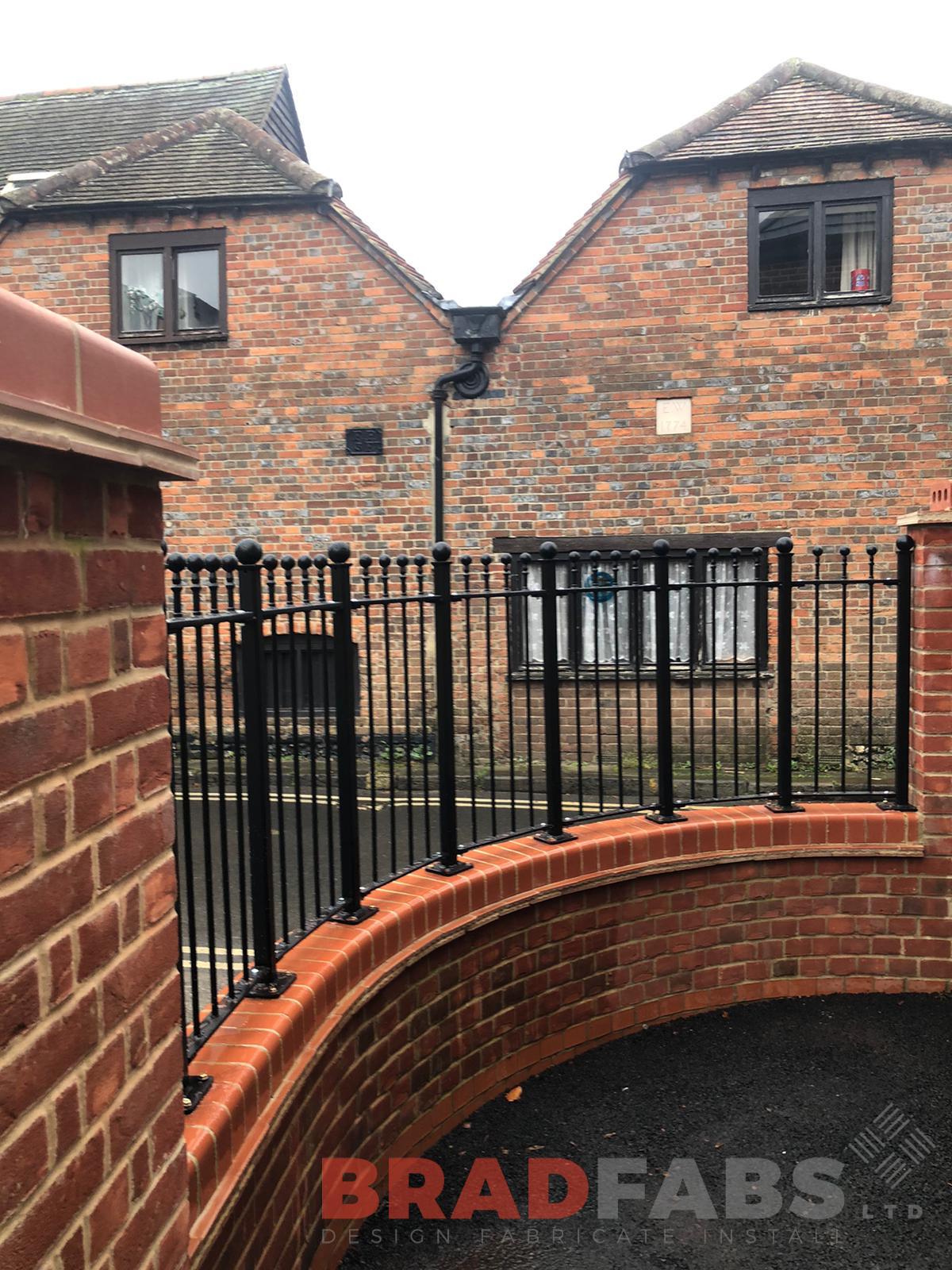 Railings powder coated black bespoke by bradfabs