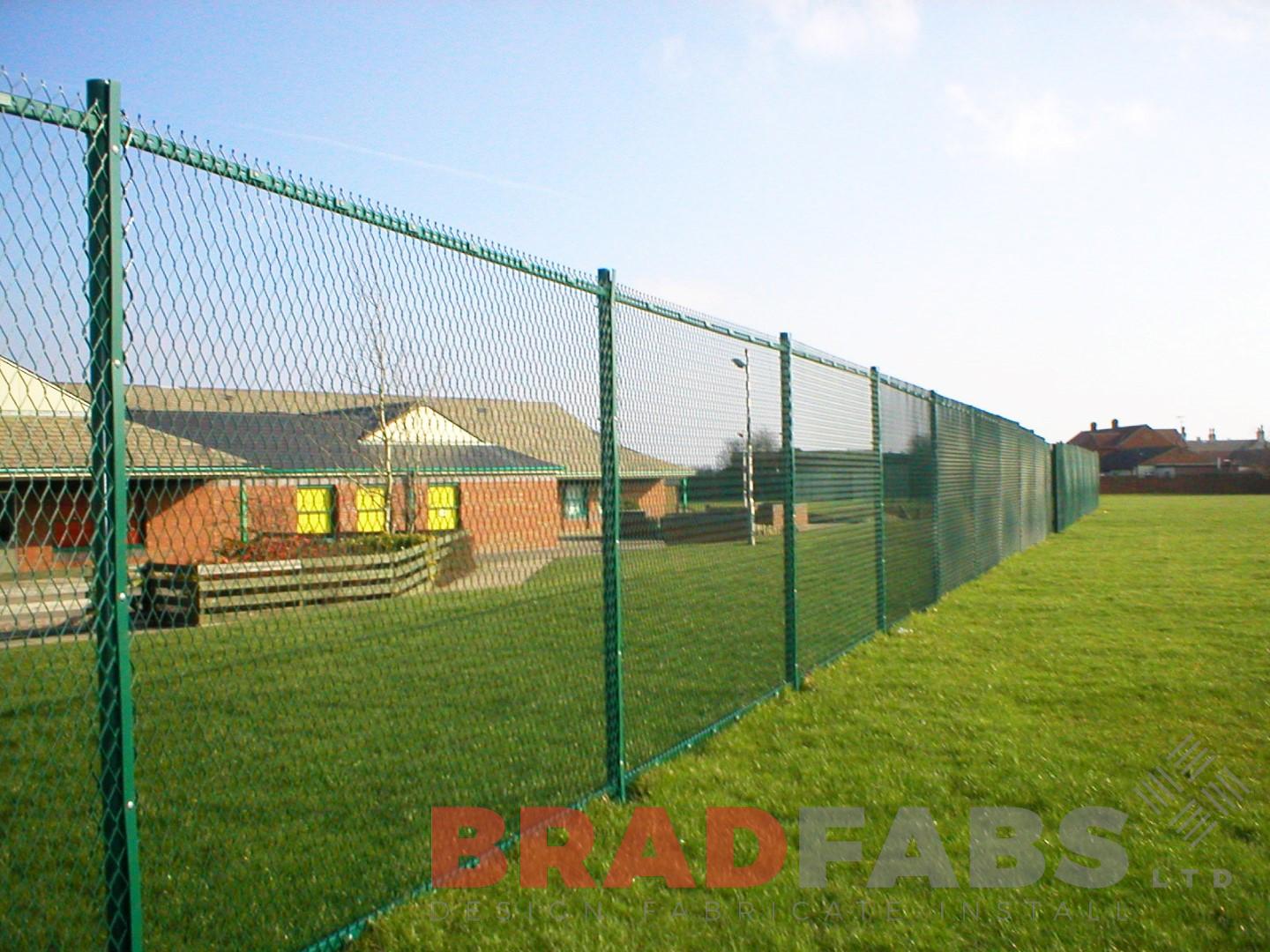 metal fencing provided by Bradfabs