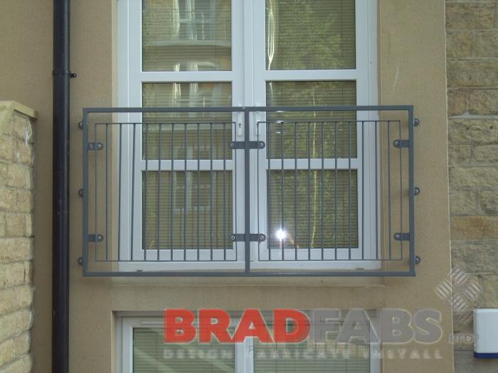 Glass balconette over doors by Bradfabs