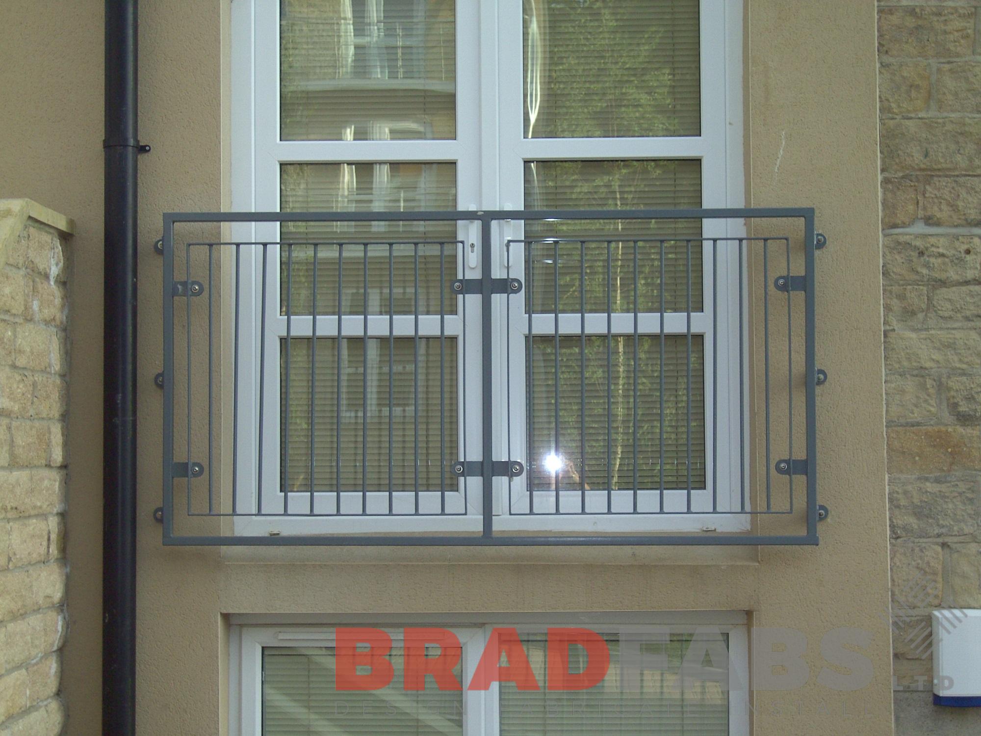 Steel and glass balconette, Steel and glass juliet balcony, Balconette  custom made, Bespoke design from Bradfabs